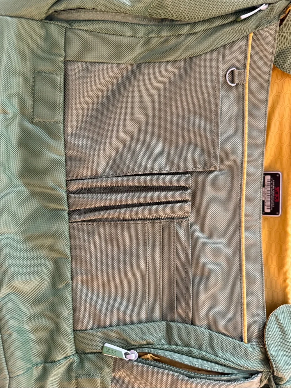 Tumi T Tech Vintage Green Messenger Bag